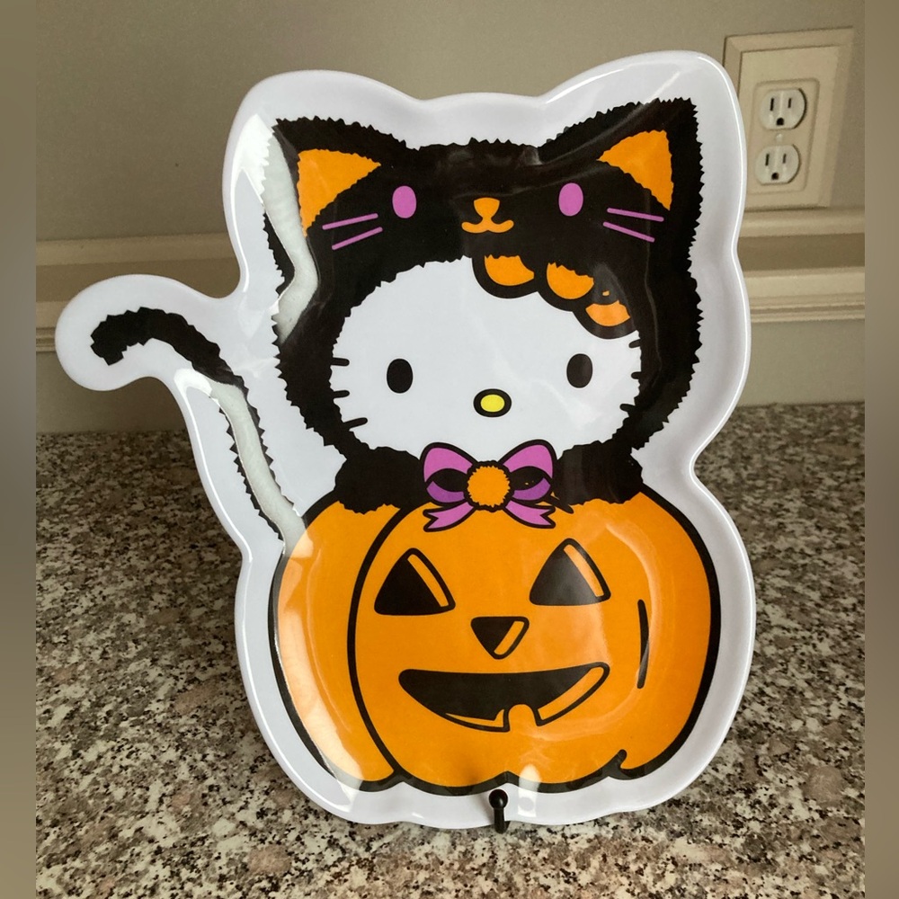 Hello Kitty Cat Halloween Serving  Plate